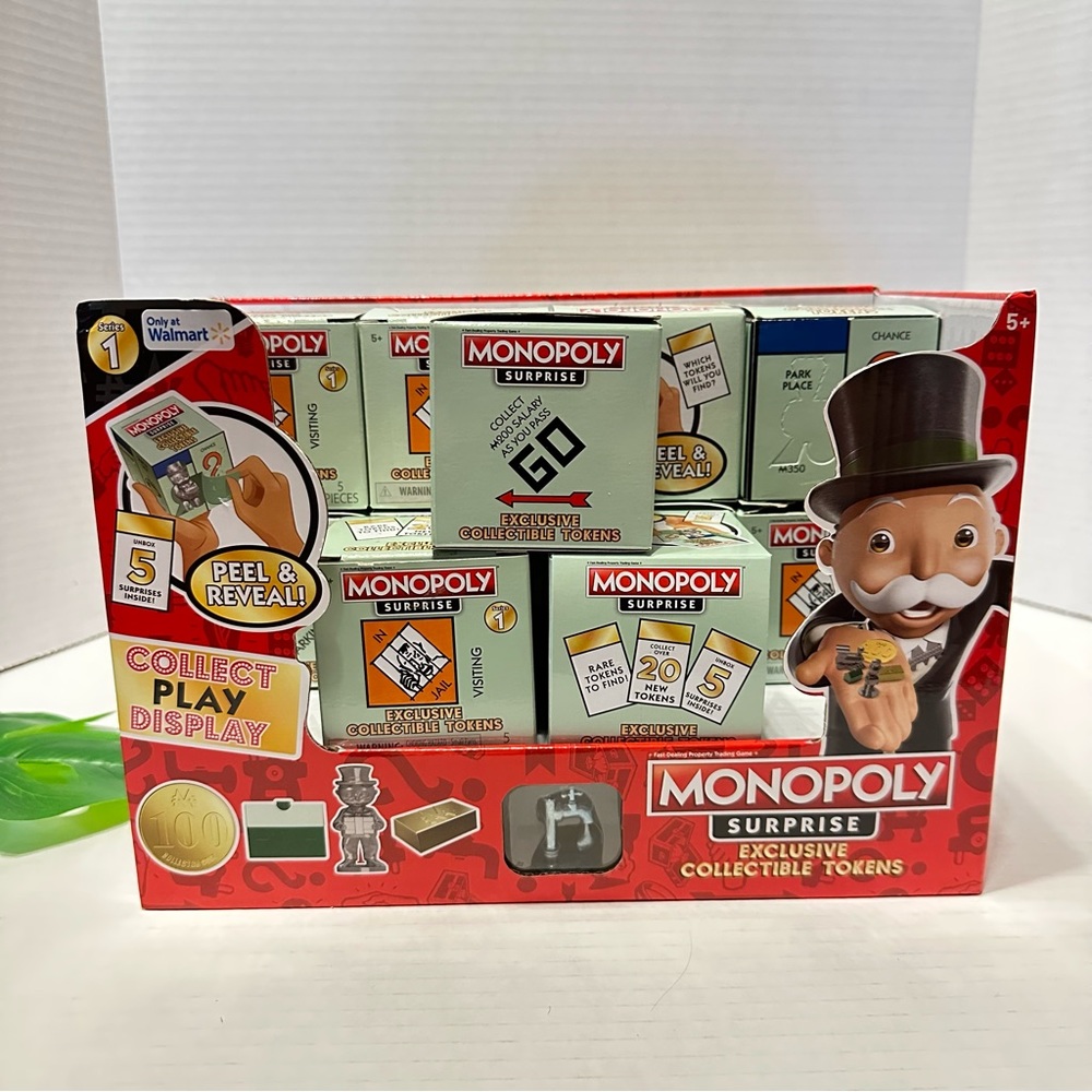 Monopoly Surprise 11 Boxes & Display Series One NEW Exclusive Collectible Tokens